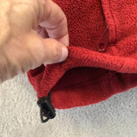 Columbia Womens Fleece Jacket Large Red Full Zip Mock Neck Outdoors Cozy Casual - Picture 9 of 16